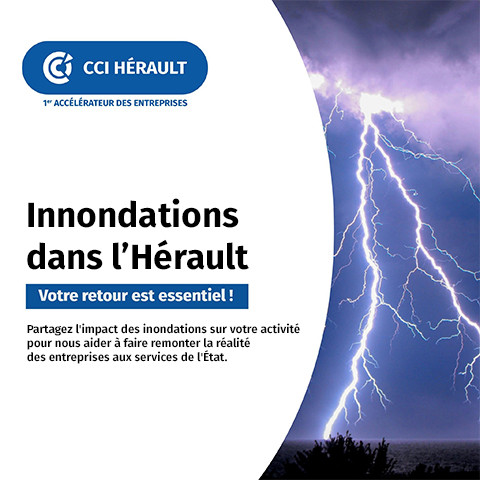 Innondations dans l'Hérault ©CCI