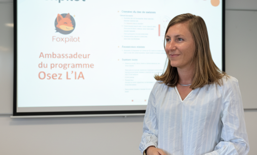 Louise, la co-fondatrice de la société Foxpilot