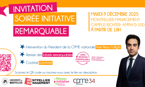 4ᵉ édition de la Soirée Initiative Remarquable : l’entrepreneuriat engagé à l’honneur