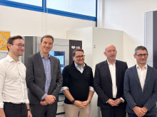 De gauche à droite : Stéphane Roulon, Frédéric Rimattei, Ian Soulairol, Philippe Augé, Philippe Combette