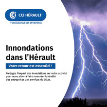 Innondations dans l'Hérault ©CCI