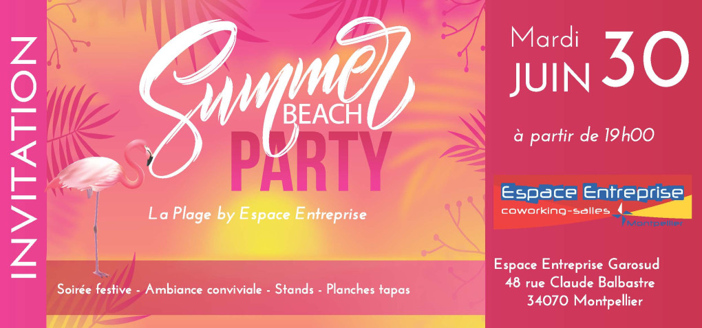 Invitation Summer Beach Espace Entreprise 2026