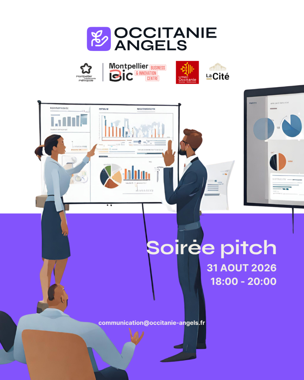 Invitation à la soirée Pitch d'Occitanie Angels