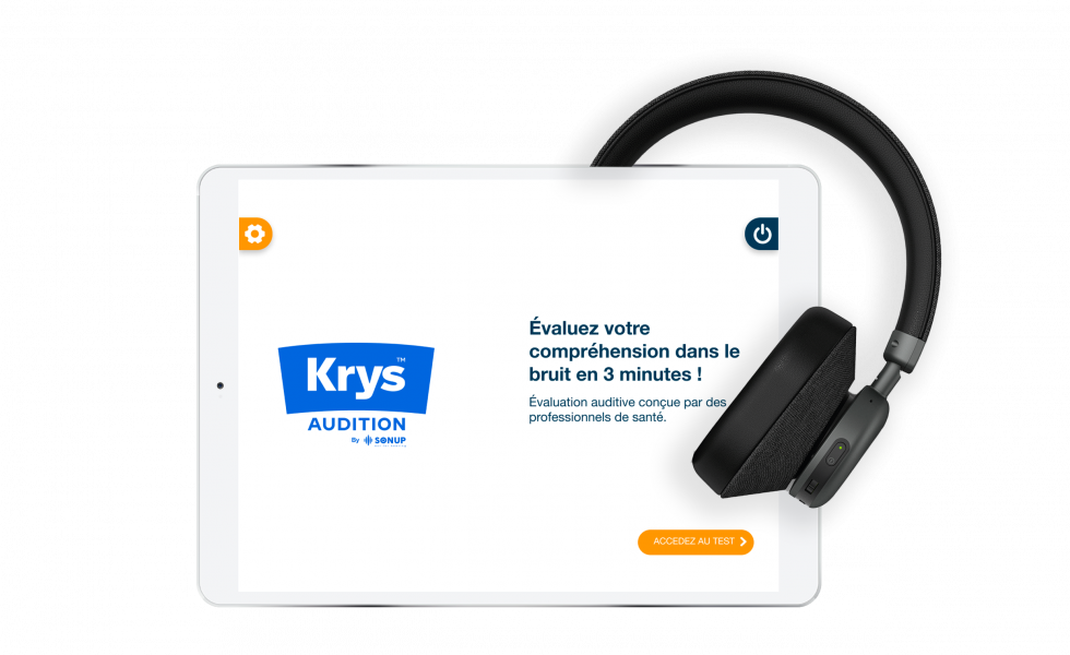 Application dépistage auditif Krys Audioscore by SONUP